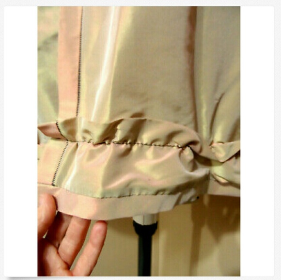 SZYMKOWICZ Color Shifting Trench Coat M Pink - Picture 6 of 8